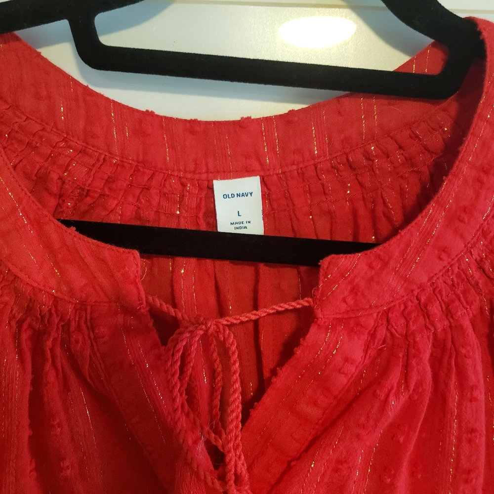 Red Long sleeve blouse !!!! - Picture 5 of 6